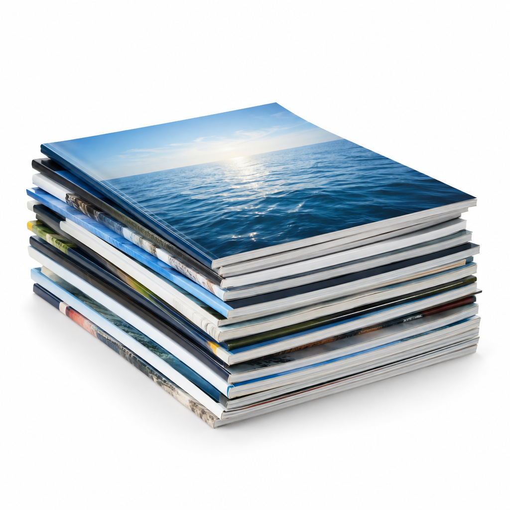 Assorted magazines