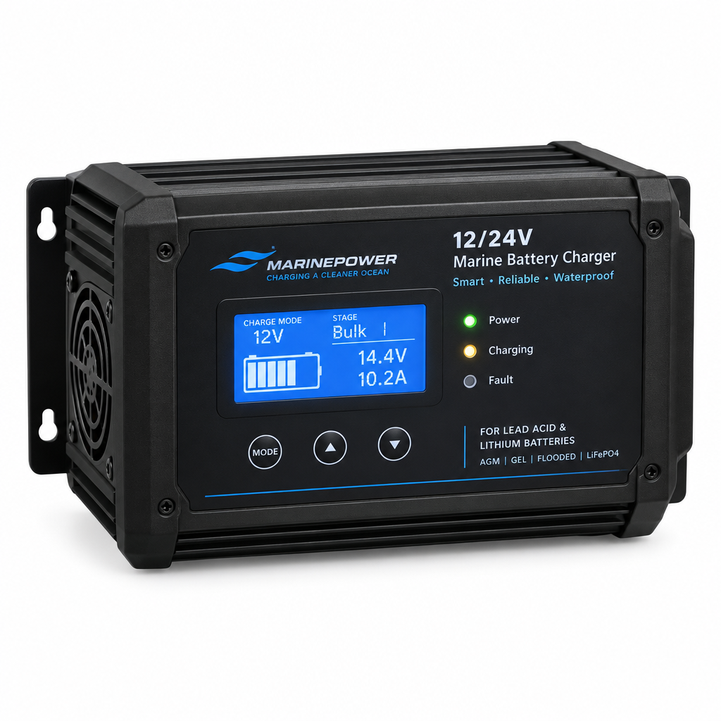 Battery Charger, 12/24 V