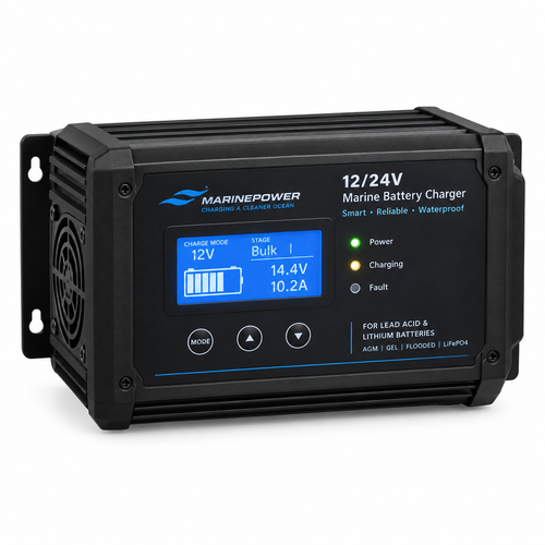 Battery Charger, 12/24 V