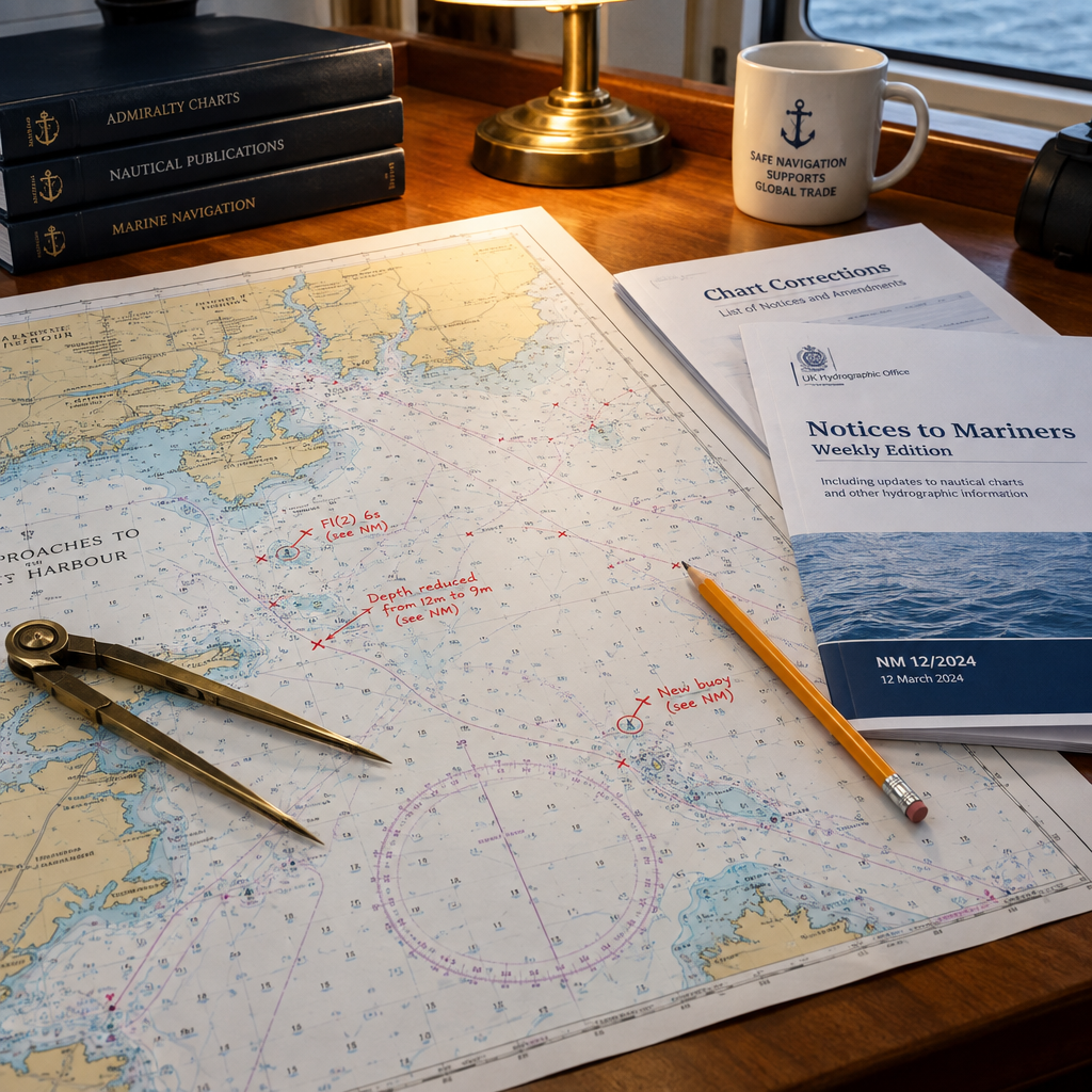 Chart Correction & Notices to Mariners Updating