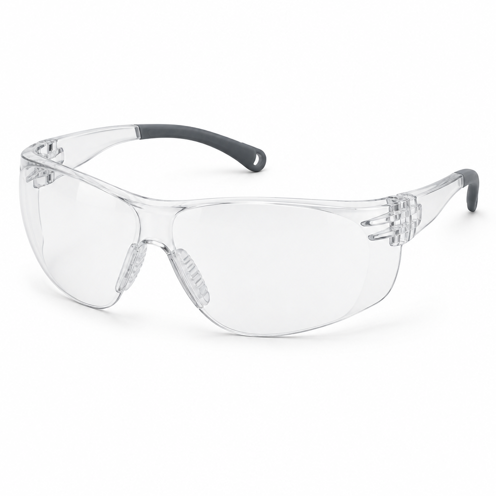 Clear safety glasses