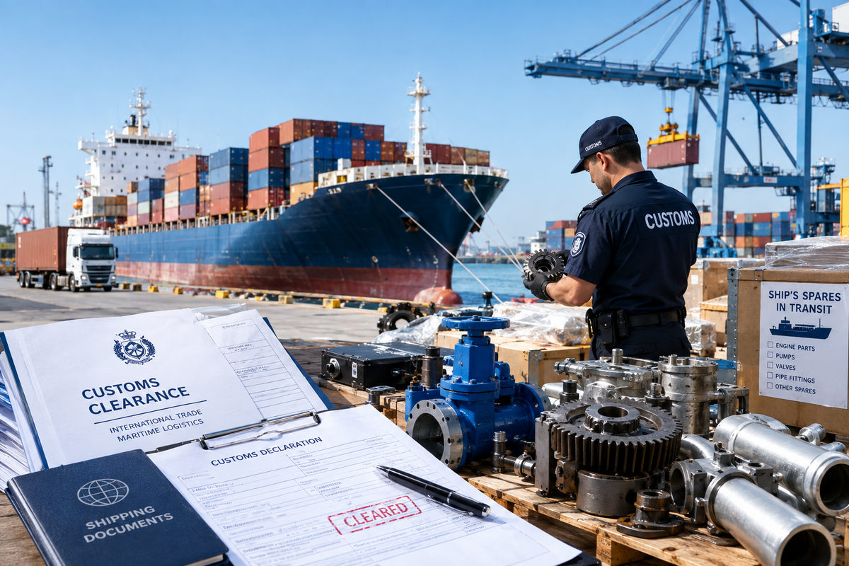 Customs Clearance, Ship's Spares in Transit