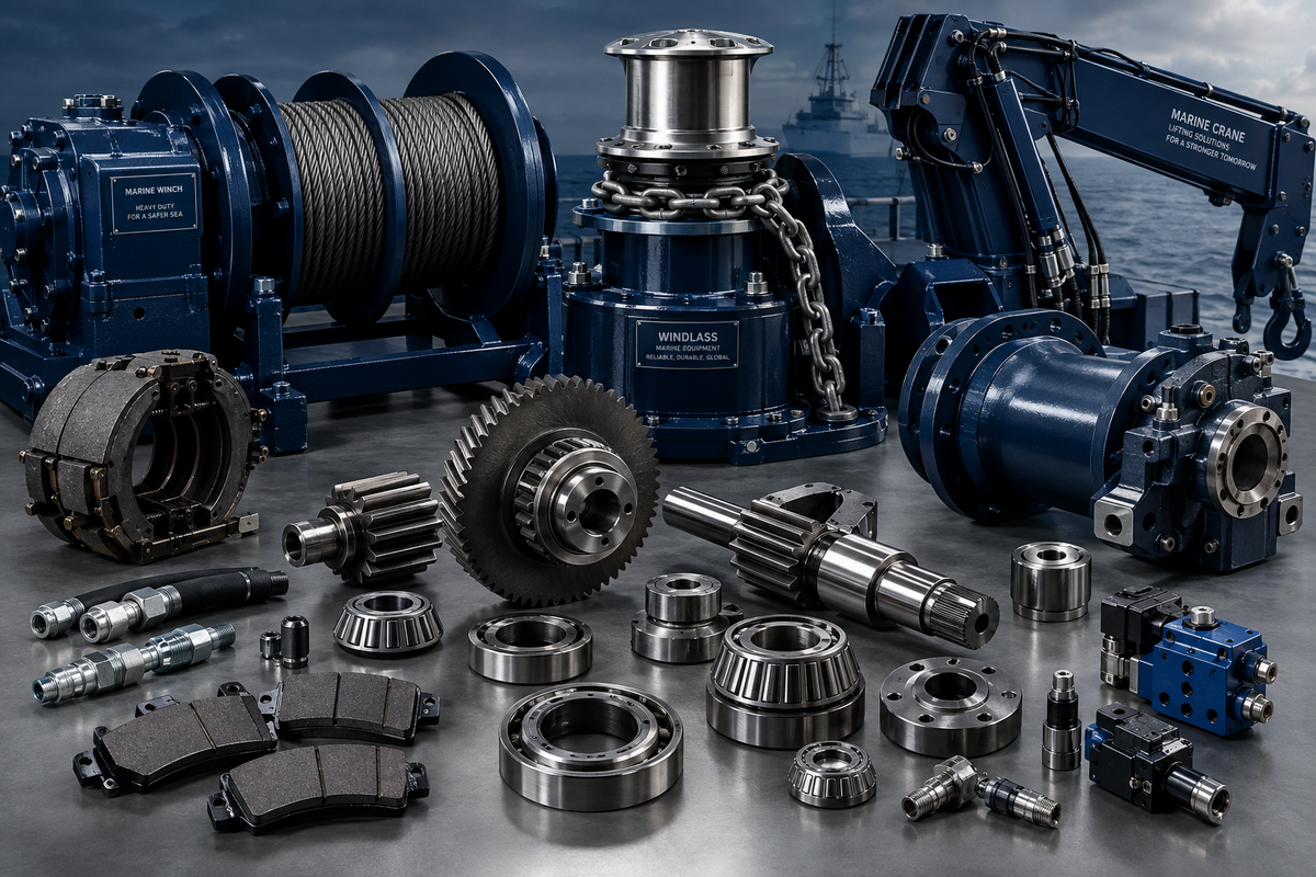 Deck Machinery Spare Parts (Winch, Windlass, Crane)