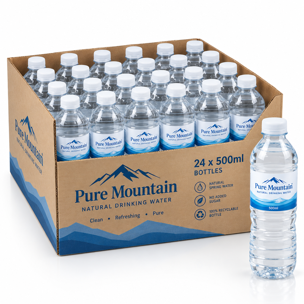 Drinking Water, Bottled (case of 24 x 500 ml)