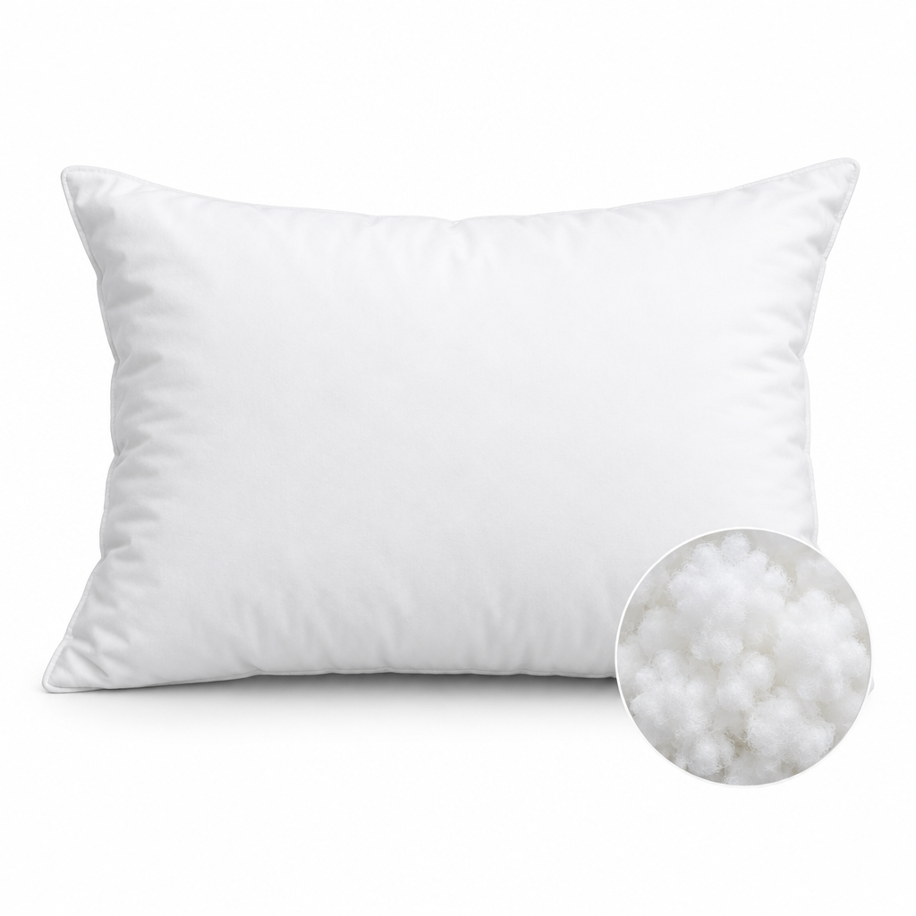 Fibre-filled pillow