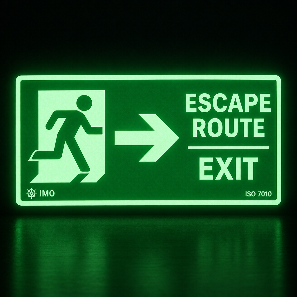 IMO Sign, Escape Route & Exit, Photoluminescent (specify)