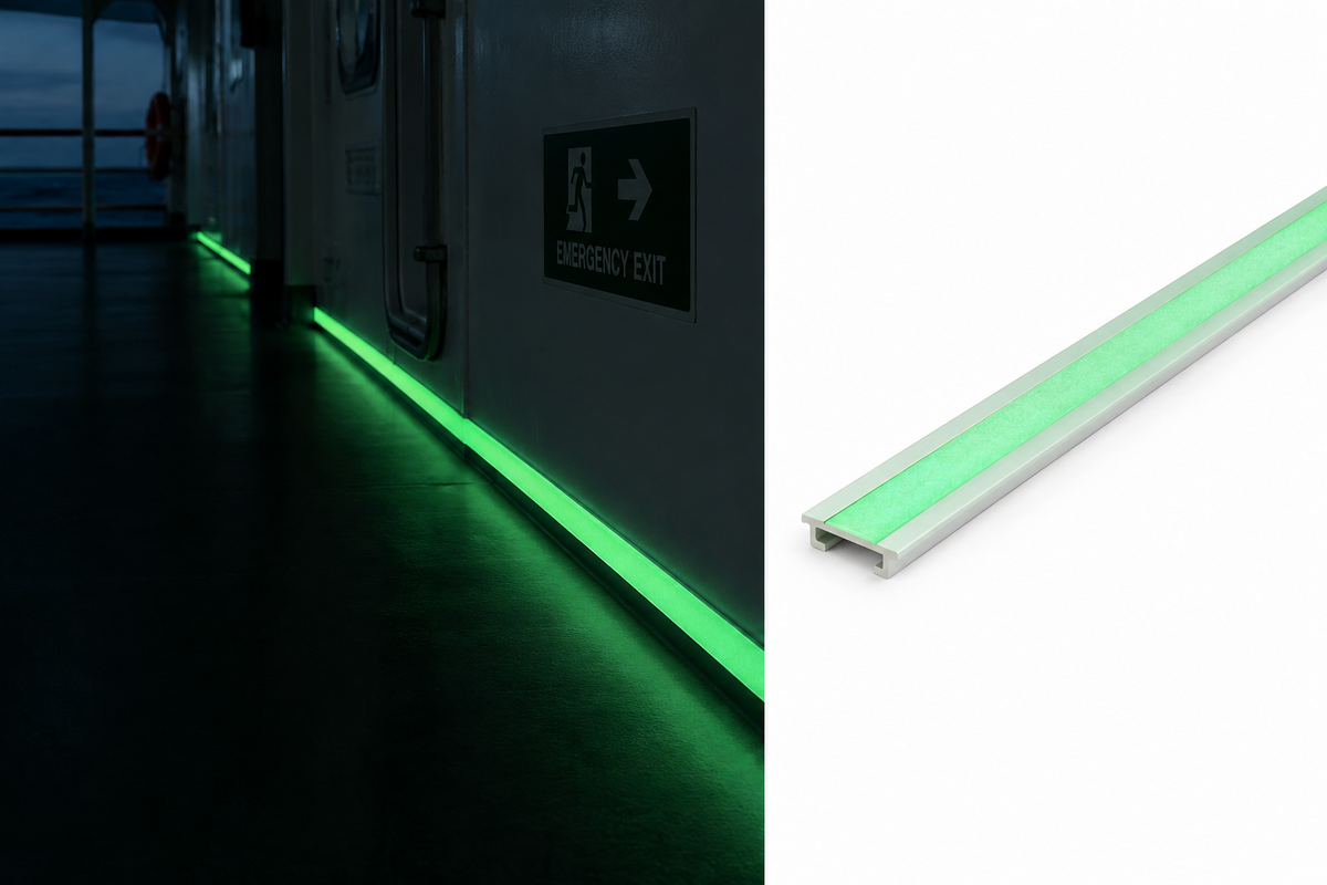 Low Location Lighting Strip, Photoluminescent (per m)