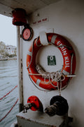 Lifebuoy on ship