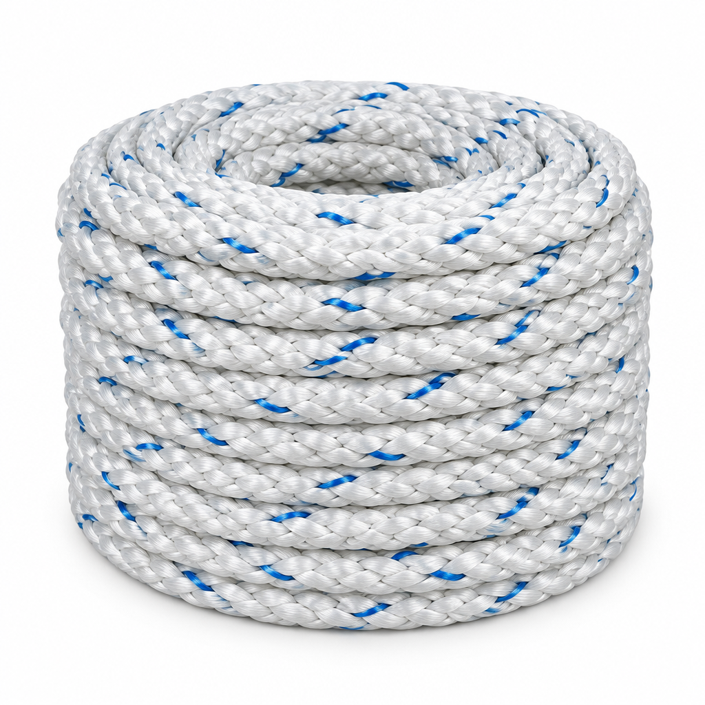 Polypropylene eight-strand mooring rope