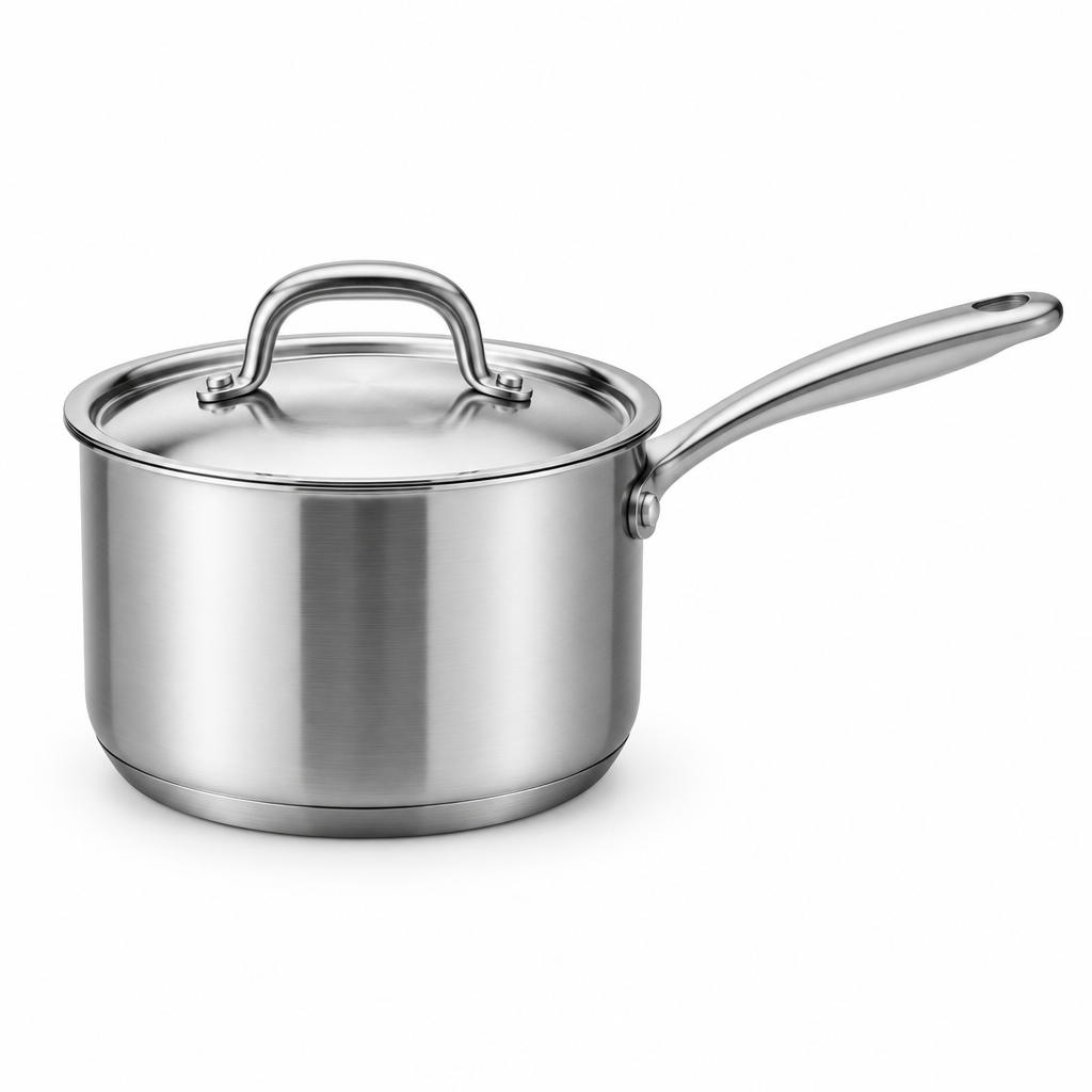Stainless steel saucepan