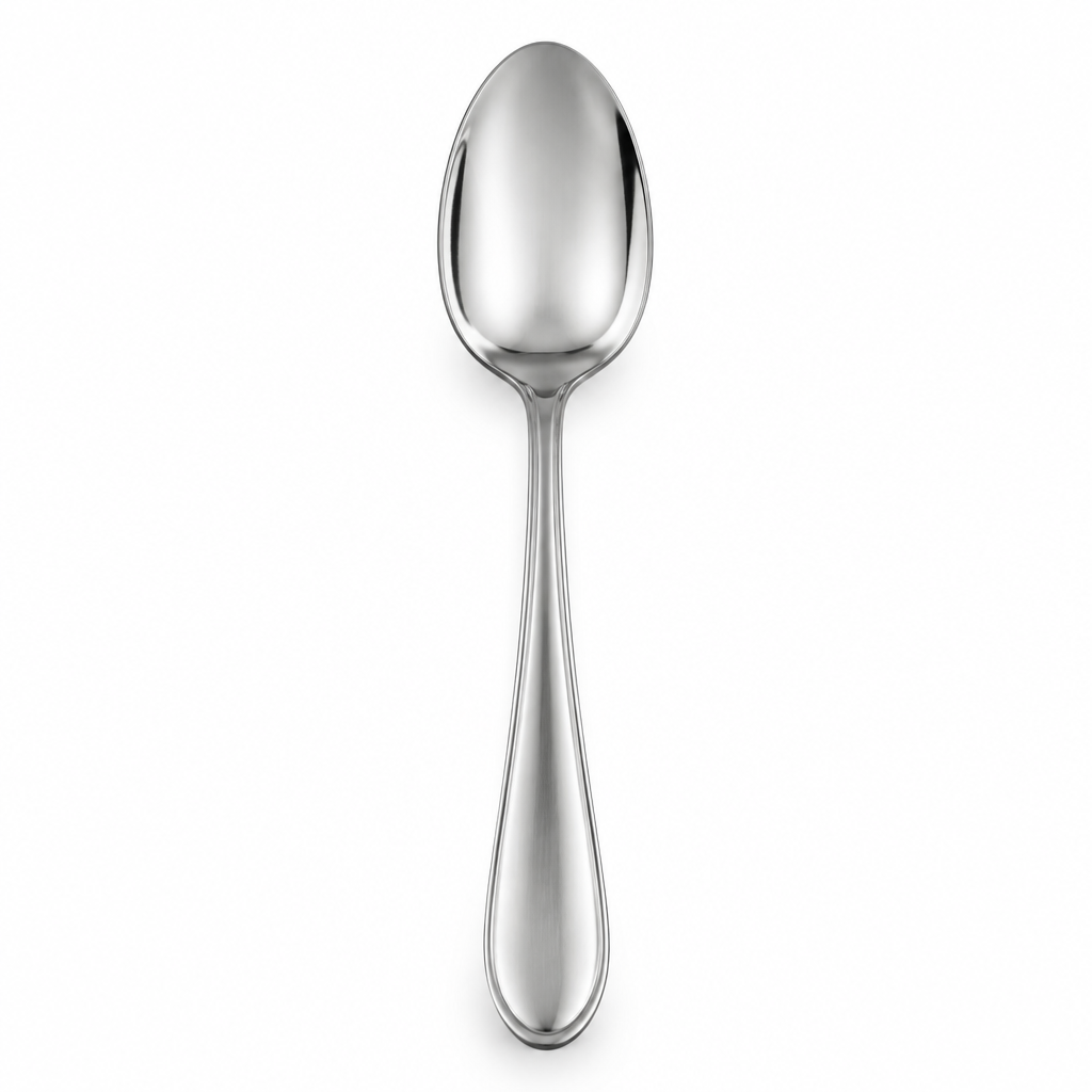 Stainless steel tablespoon