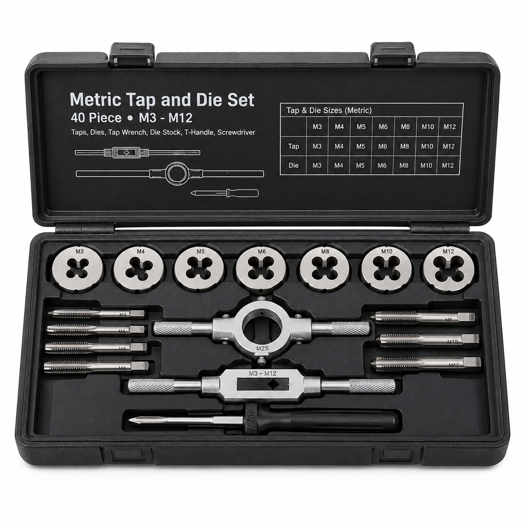 Tap & Die Set, Metric